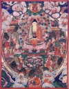 Будда Амитабха в раю Сукхавати